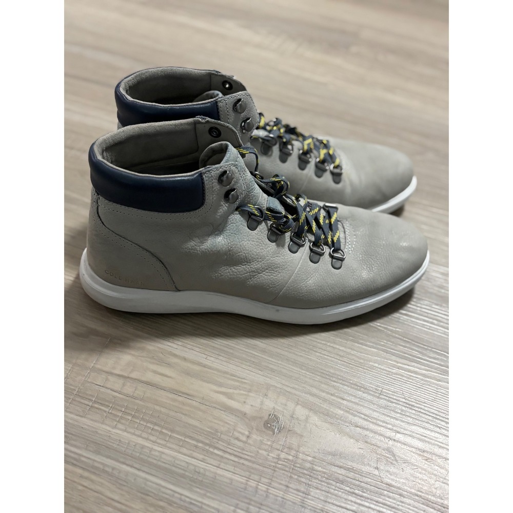 Cole Haan Grand.OS Zerogrand Mens Grey Leather Hiker‎ Boots C30191 Size 8.5M